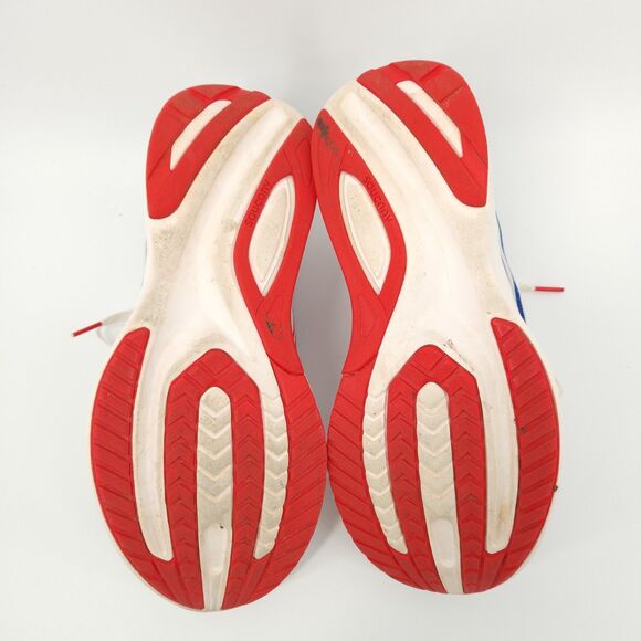 Saucony Ride 15 Running Shoes Women's Size 10 White/Blue/Red - Picture 8 of 9